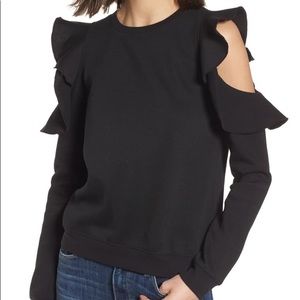 Rebecca Minkoff Gracie Cold Shoulder Sweatshirt